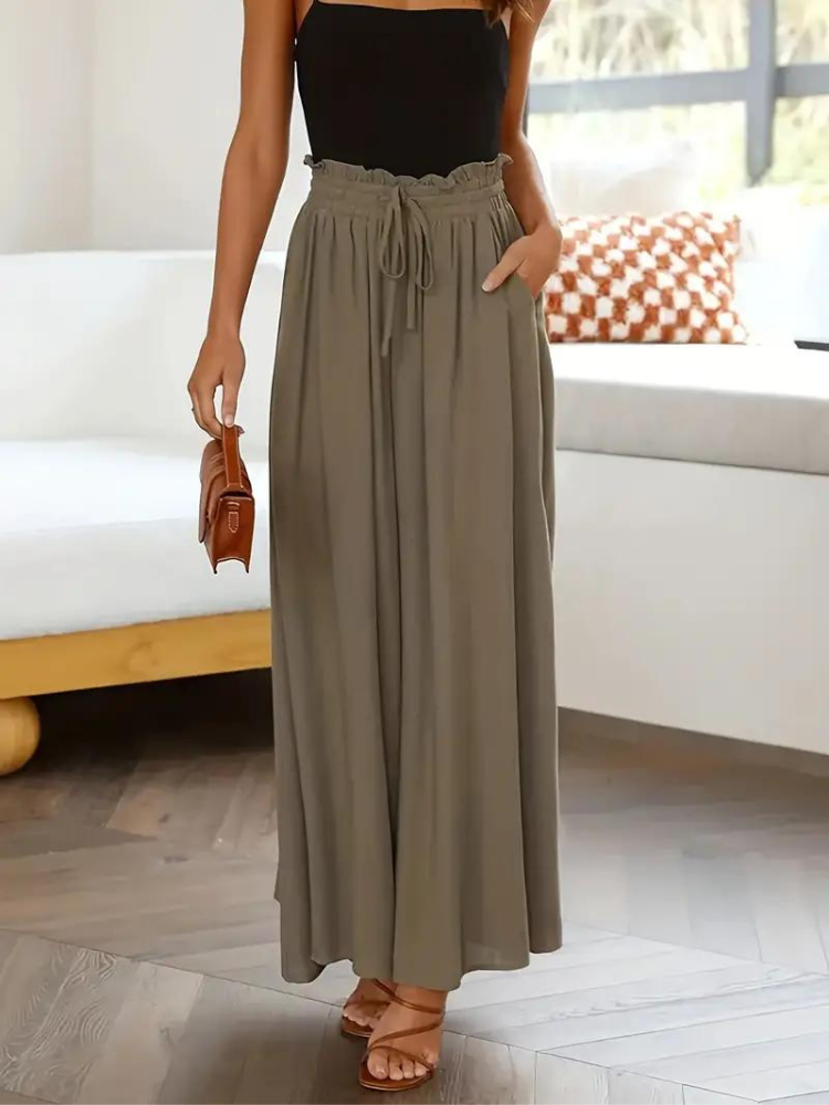 Hochwertige Damenhose aus Guadalupe mit hohem Bund