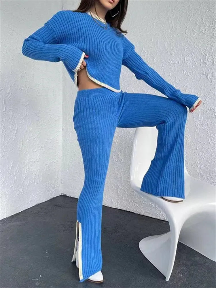 Makayla Strick Trainingsanzug Set