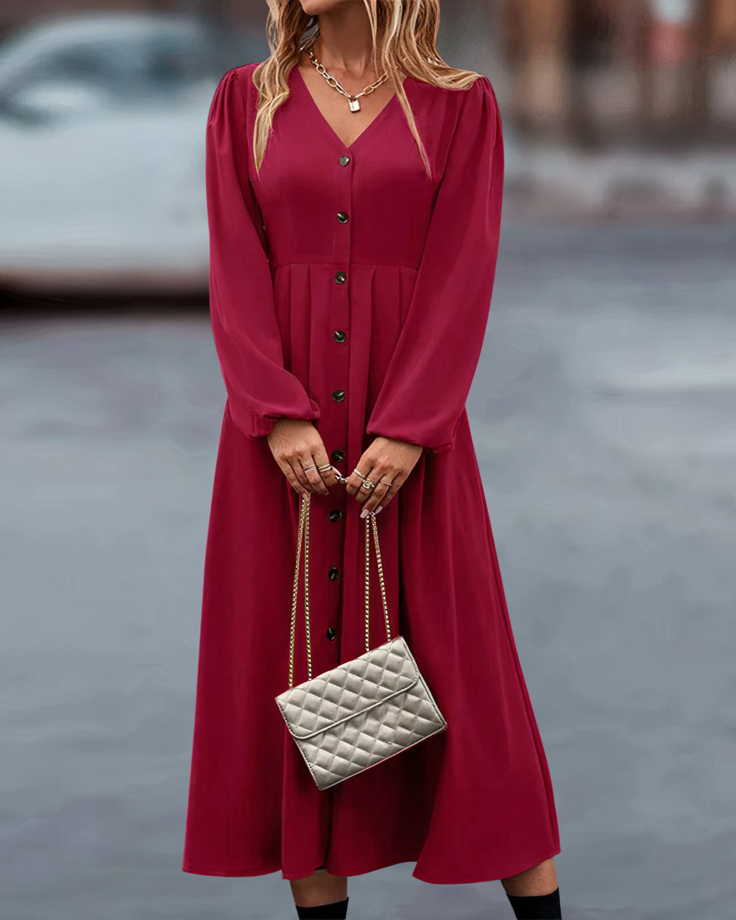 Herbstkleid Melena: Elegant