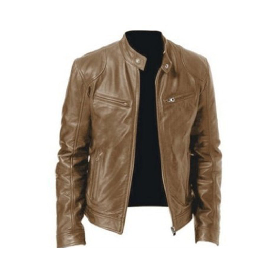 MIKEL Kollektion: Modische Lederjacke für Herren