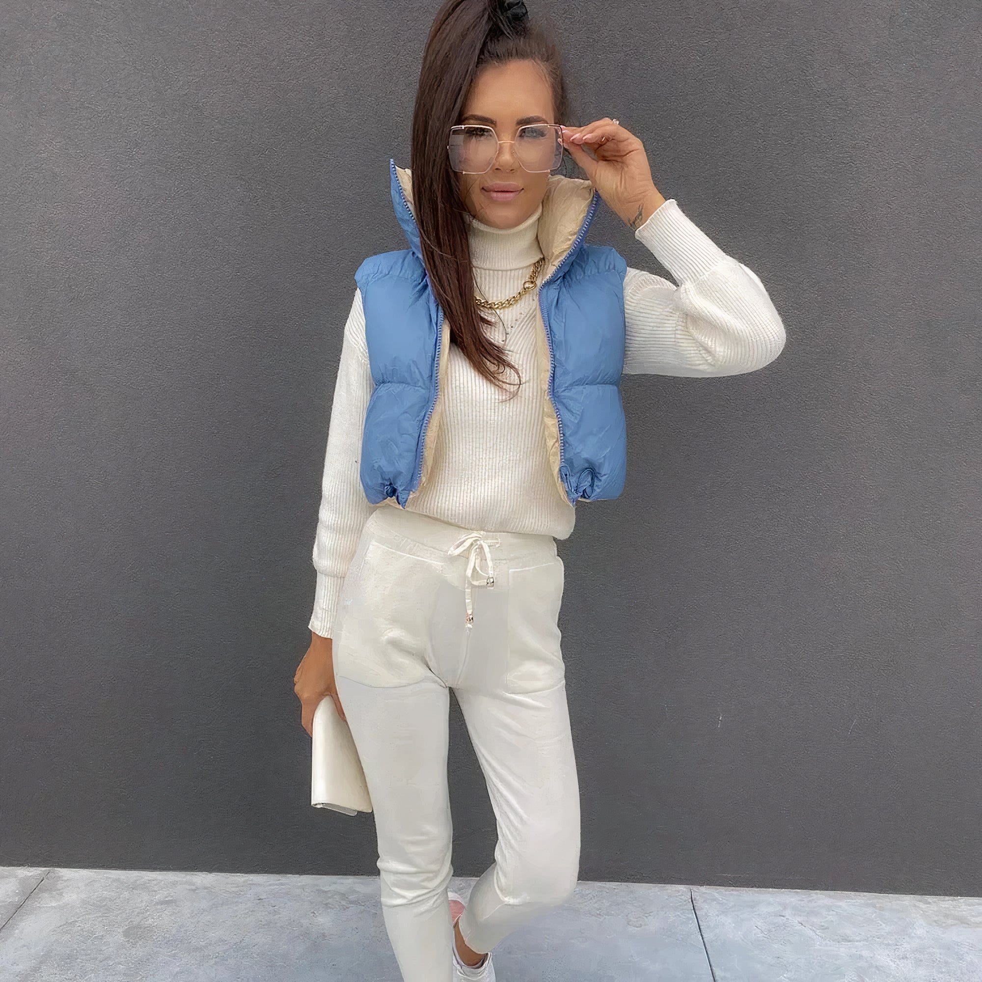 Moderne, warme Westenjacke Mina
