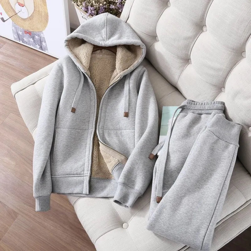 Sportset Mina aus einfarbigem Fleece
