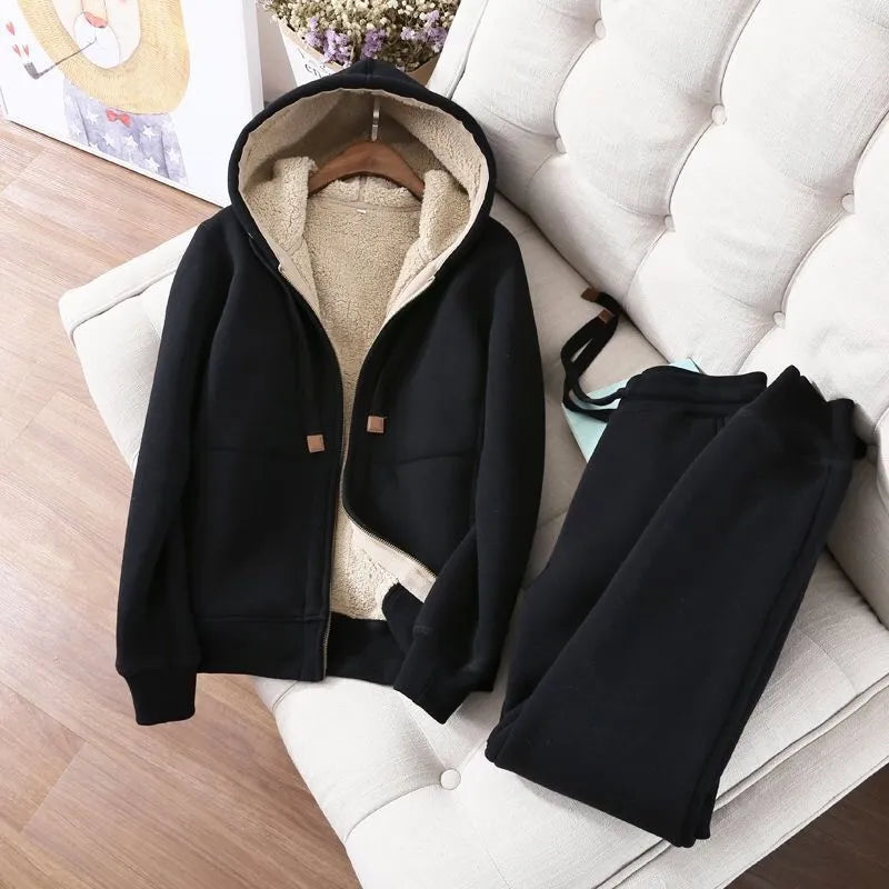Sportset Mina aus einfarbigem Fleece