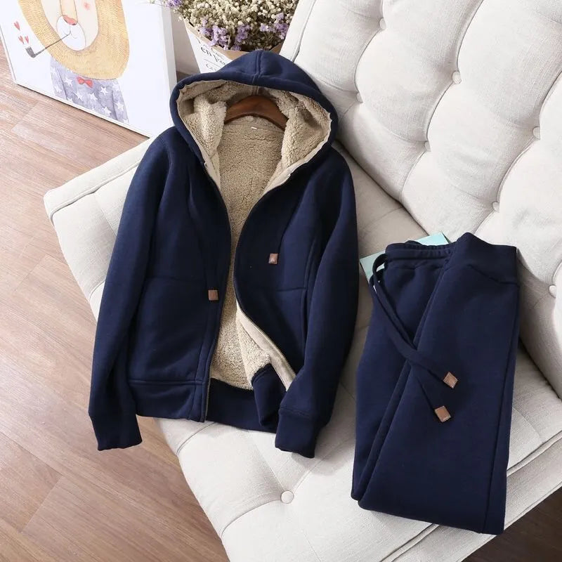 Sportset Mina aus einfarbigem Fleece