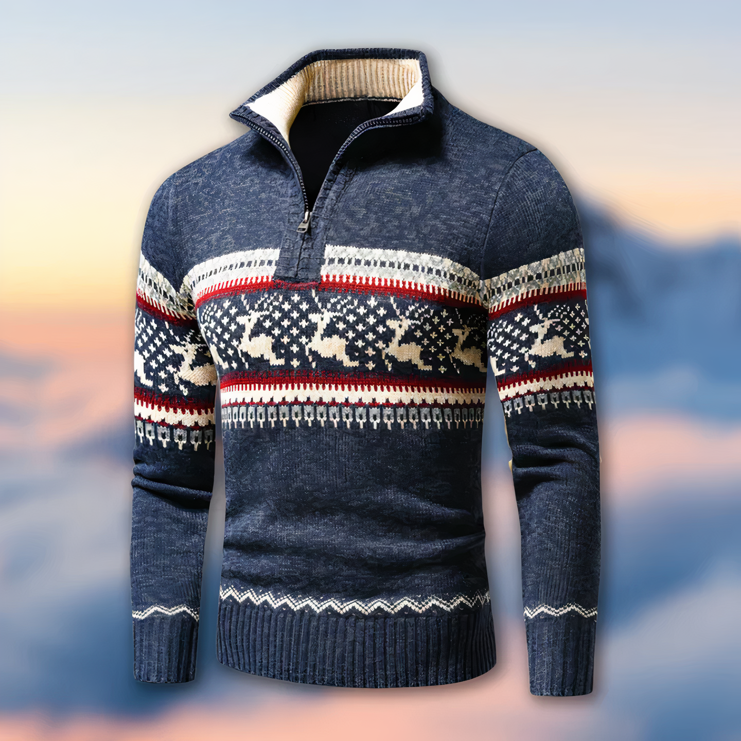 Pullover mit kurzem Reißverschluss – Munro