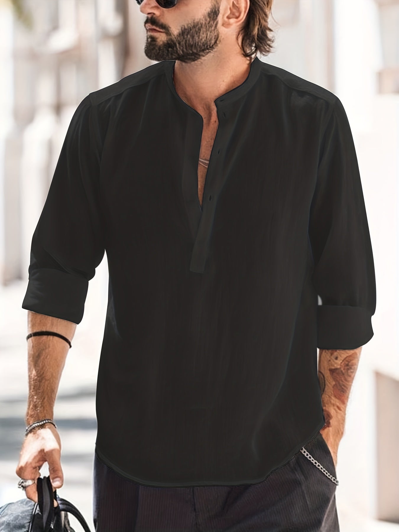 Baumwollhemd für Herren - Modell Dieter