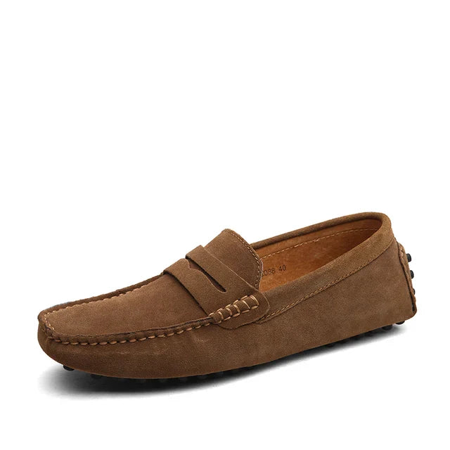 Herren Leder Loafer von LuxoStep mit rutschfester Sohle