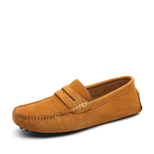 Herren Leder Loafer von LuxoStep mit rutschfester Sohle