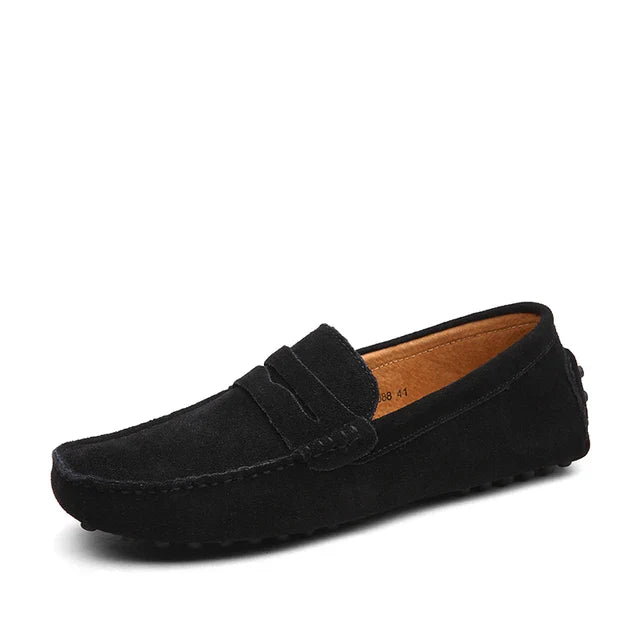 Herren Leder Loafer von LuxoStep mit rutschfester Sohle