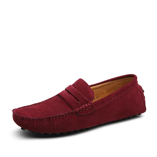 Herren Leder Loafer von LuxoStep mit rutschfester Sohle