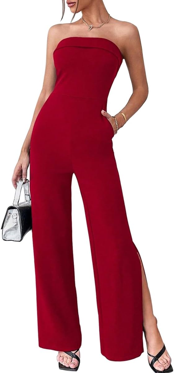 Quirina Damen Jumpsuit mit offenem Rücken