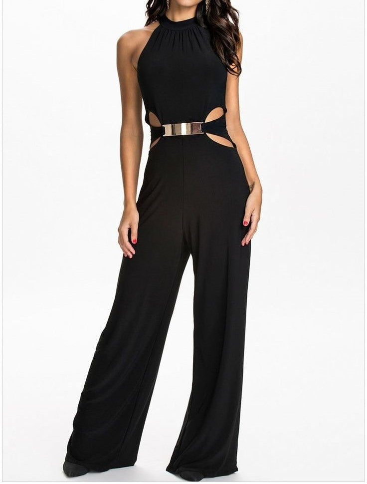 Quirina Damen Jumpsuit mit offenem Rücken