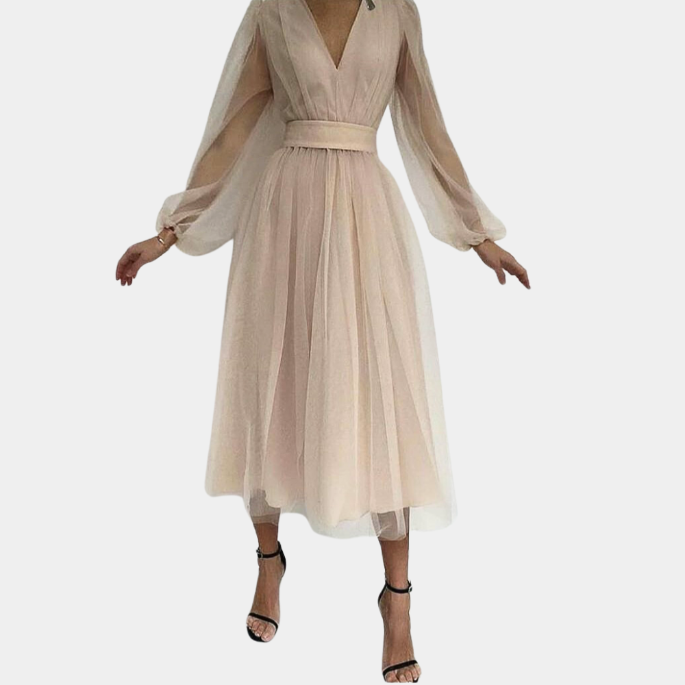 Damen-Midikleid Marlene: Elegantes Tüllkleid