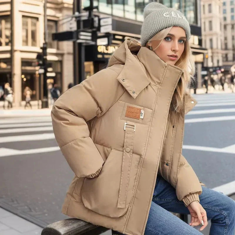 Krohn-e | Stilvolle Damen Pufferjacke mit Kapuze