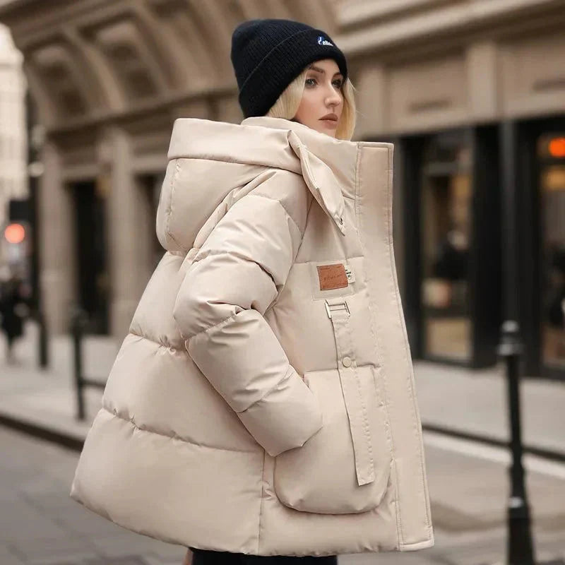 Krohn-e | Stilvolle Damen Pufferjacke mit Kapuze