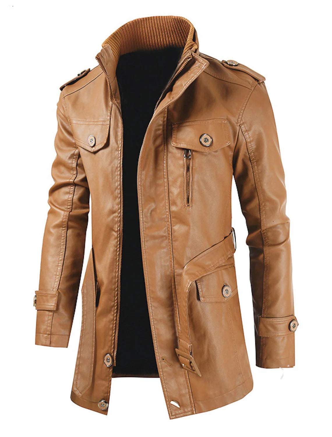 Krohn-e | Elegante Herrenlederjacke