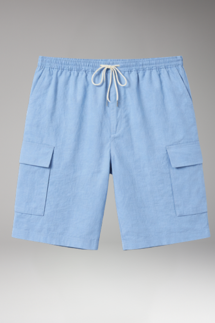 KROHN-E Herren Cargo-Shorts mit Utility-Taschen