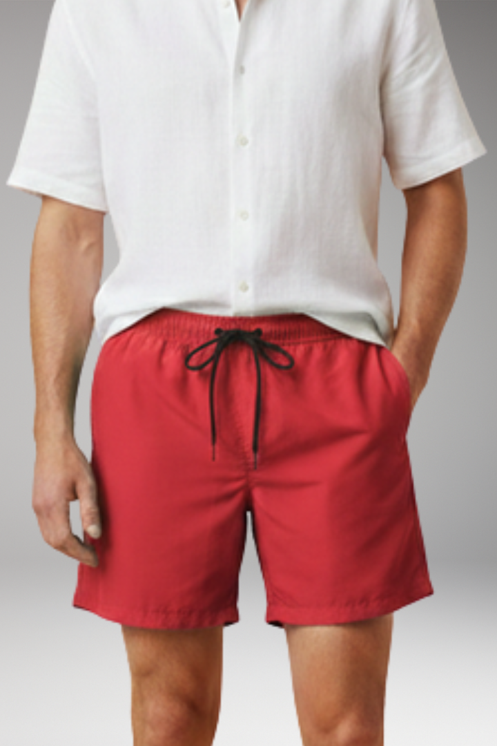 KROHN-E Herren Casual Shorts Kordelzug Relaxed-Fit Sommer