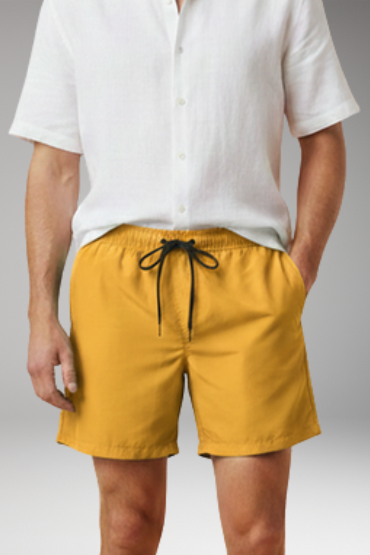 KROHN-E Herren Casual Shorts Kordelzug Relaxed-Fit Sommer