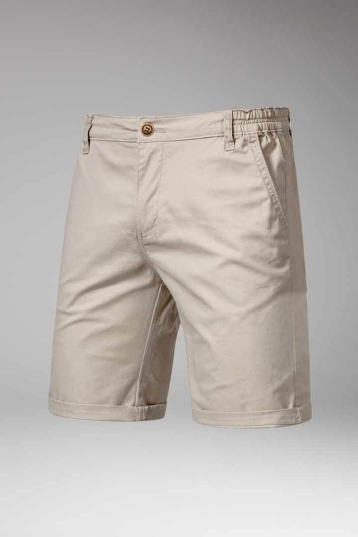 KROHN-E Herren Shorts Elastikbund Knopfverschluss casual