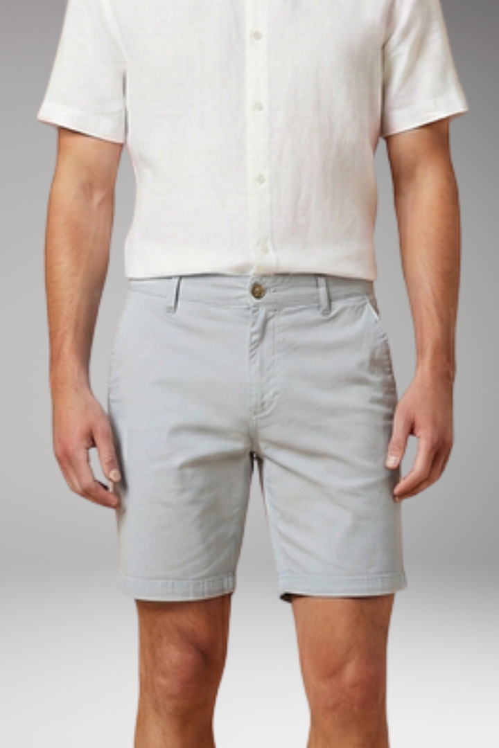 KROHN-E Herren Shorts Elastikbund Knopfverschluss Sommer casual
