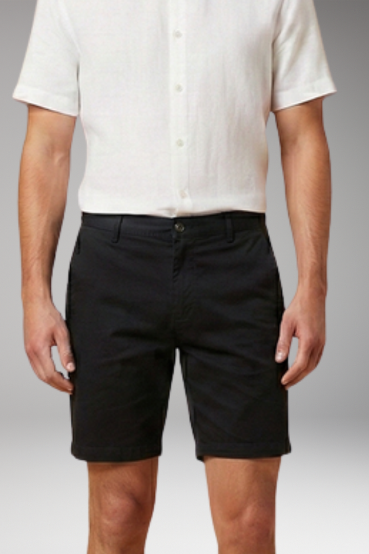 KROHN-E Herren Shorts Elastikbund Knopfverschluss Sommer casual