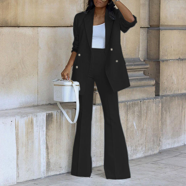 Krohn-e | Stilvoller Blazer Satz für Damen mit Hose