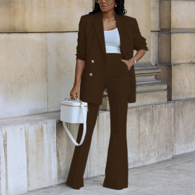 Krohn-e | Stilvoller Blazer Satz für Damen mit Hose