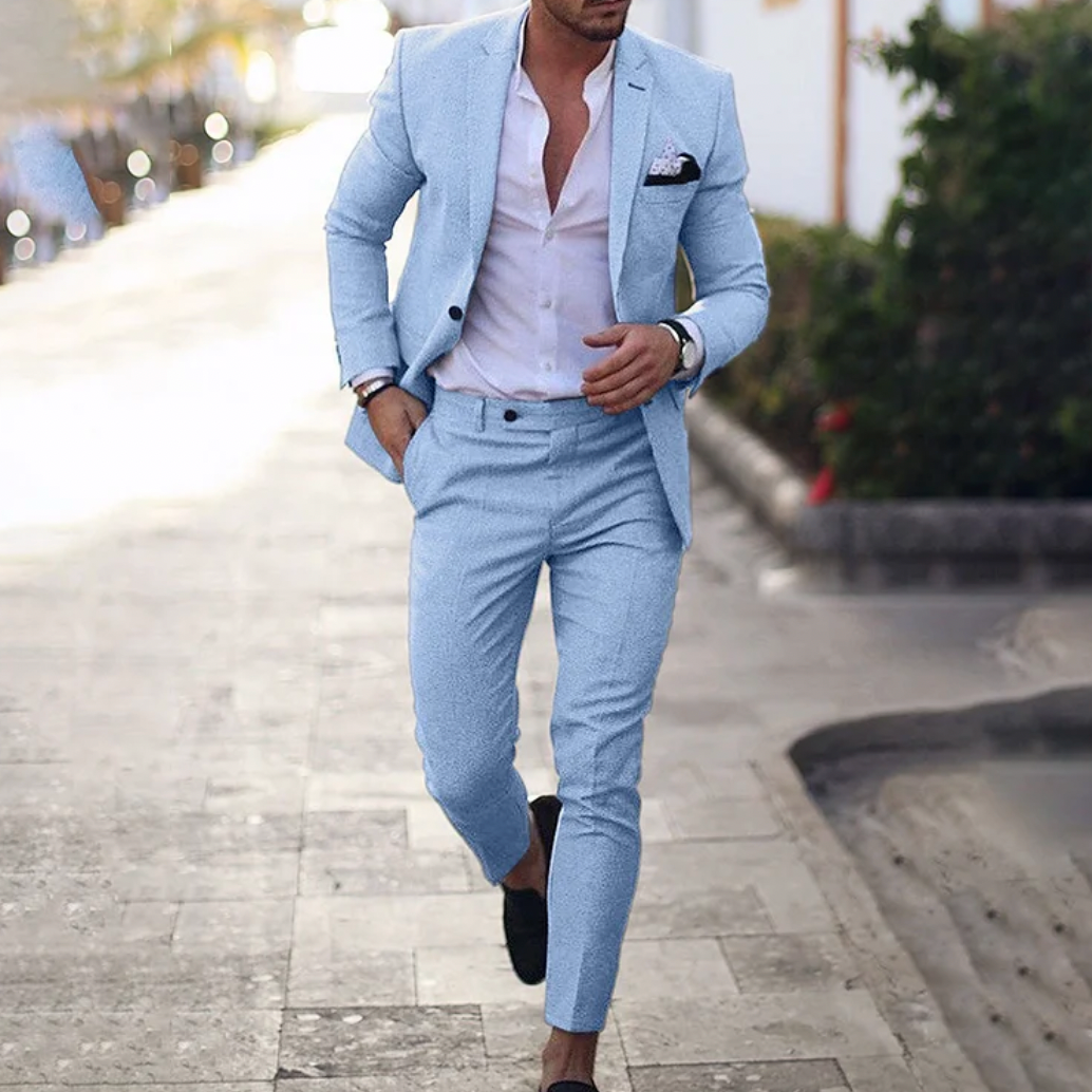 Mannenpak blazer en broek