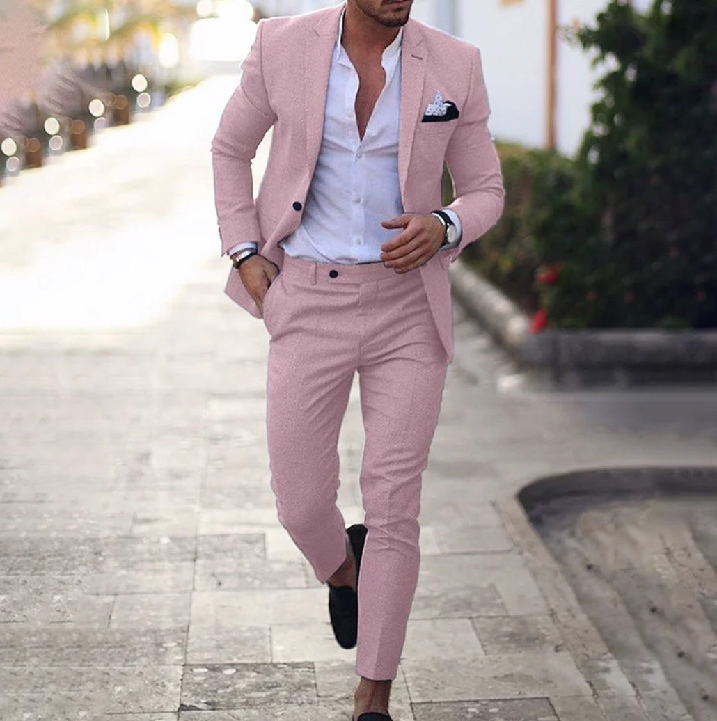 Mannenpak blazer en broek