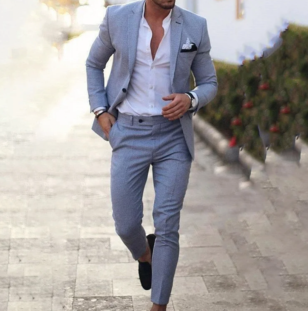 Mannenpak blazer en broek