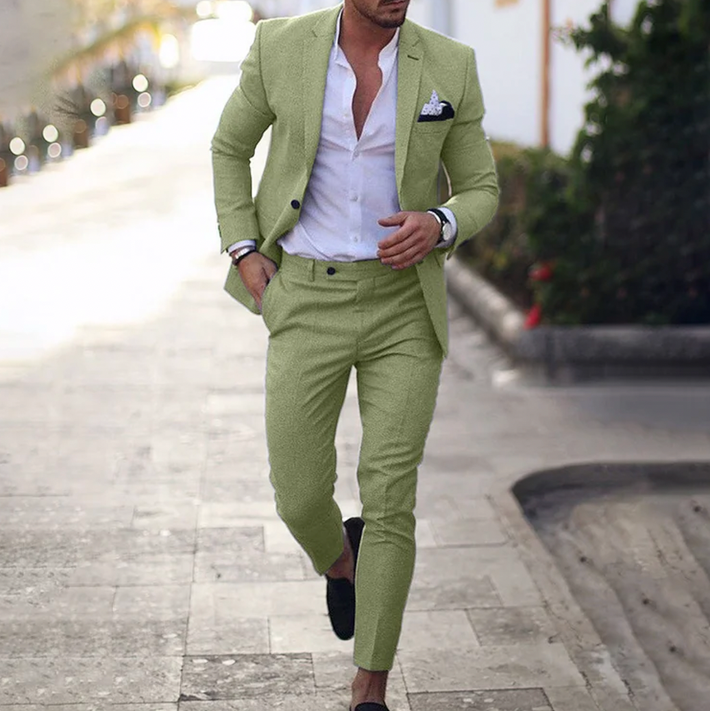 Mannenpak blazer en broek