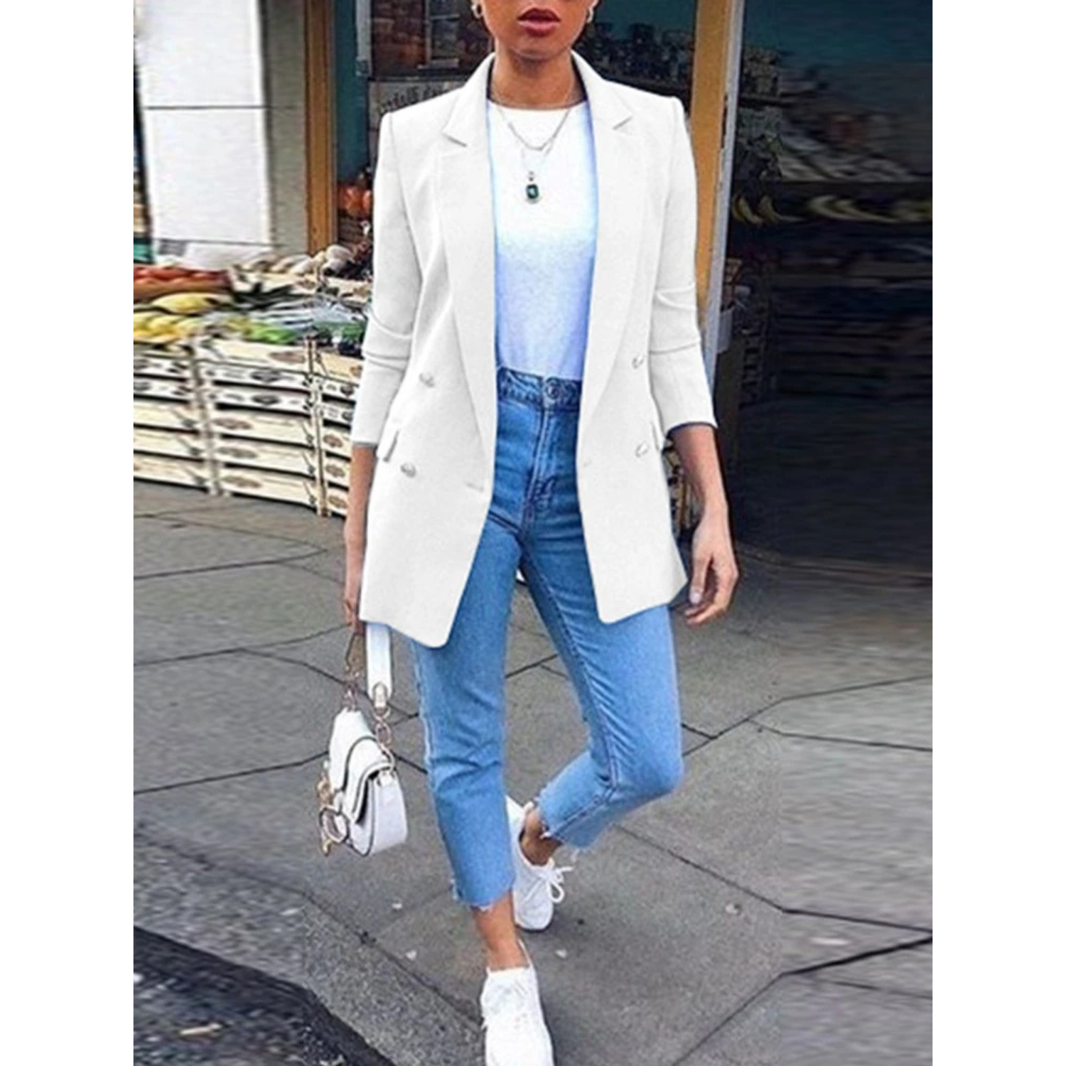 Krohn-e | Stylischer Mid-Length Damenblazer