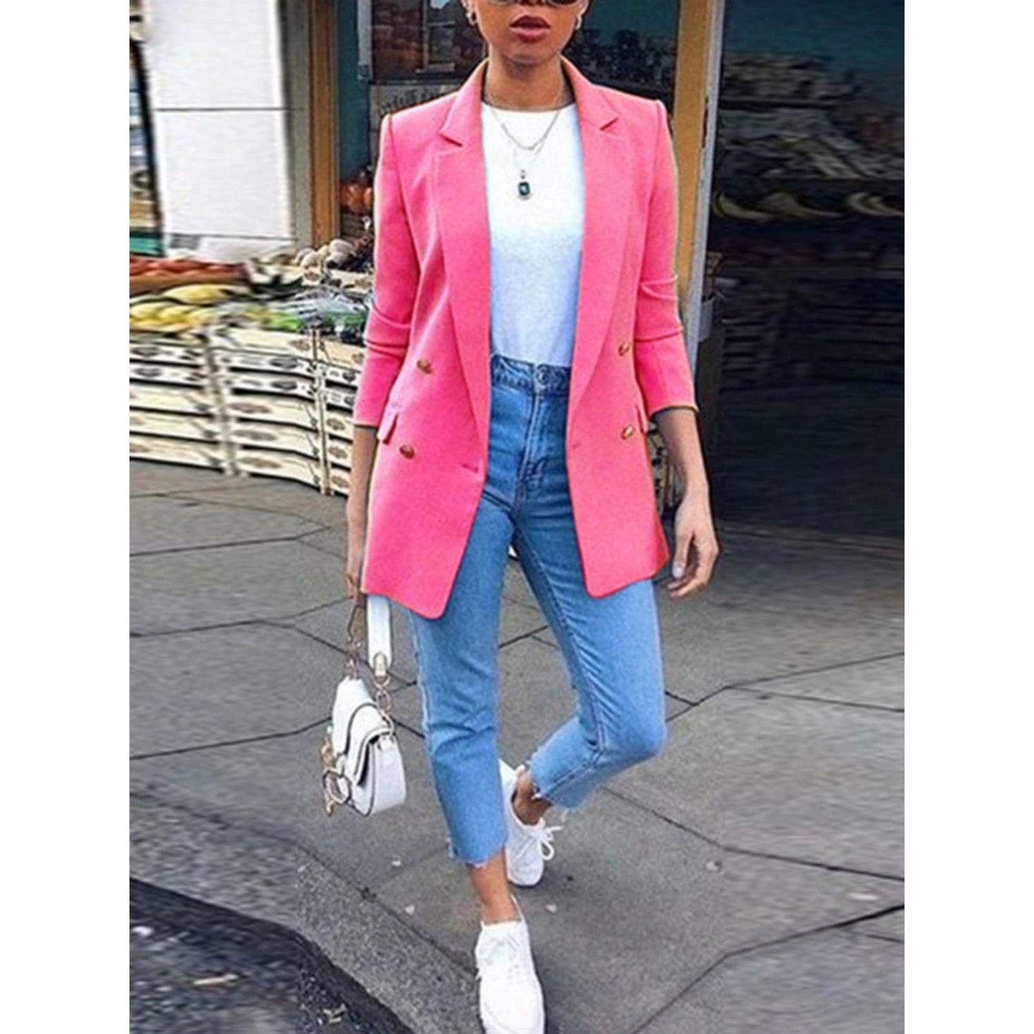 Krohn-e | Stylischer Mid-Length Damenblazer