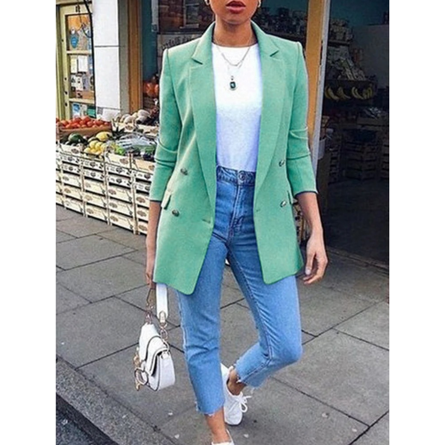 Krohn-e | Stylischer Mid-Length Damenblazer