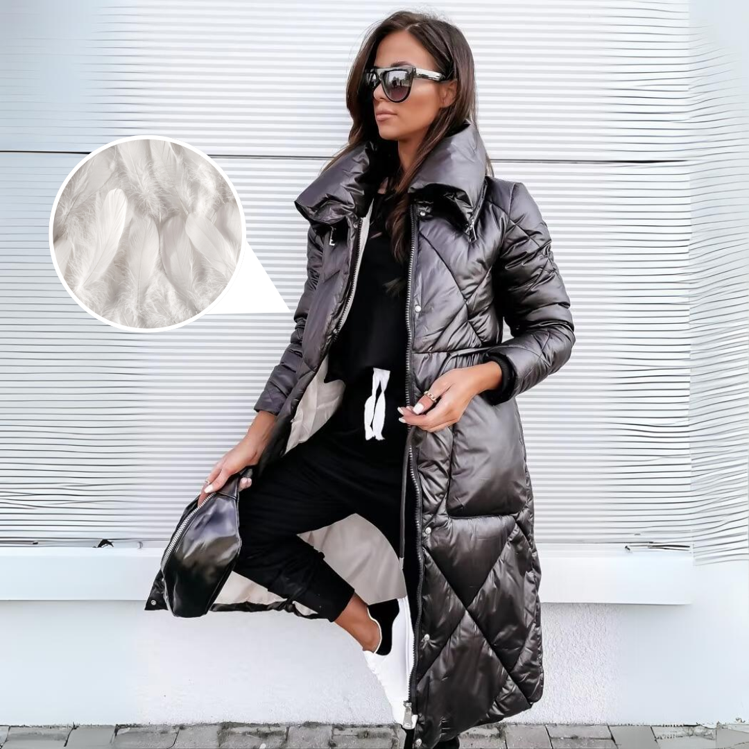 Krohn-e | Elegant gesteppter Mantel für Frauen Elara