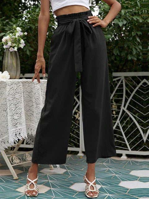 Weite, plissierte Hose Amelia