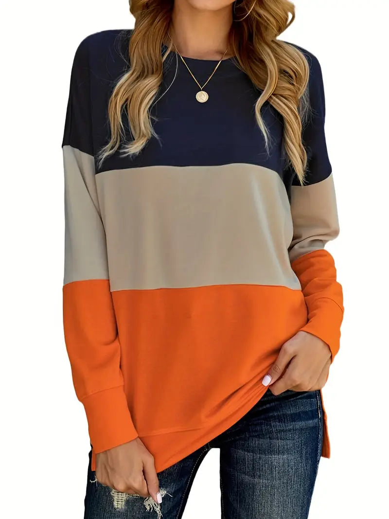 Fudus Casual Colorblock Sweatshirt