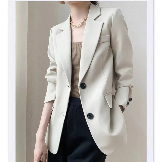 Avelena Slim-Fit Single-Breasted Blazer for Casual and Office Wear