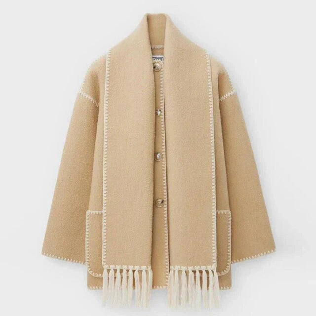 Krohn-e | Statement-Jacke mit Schal
