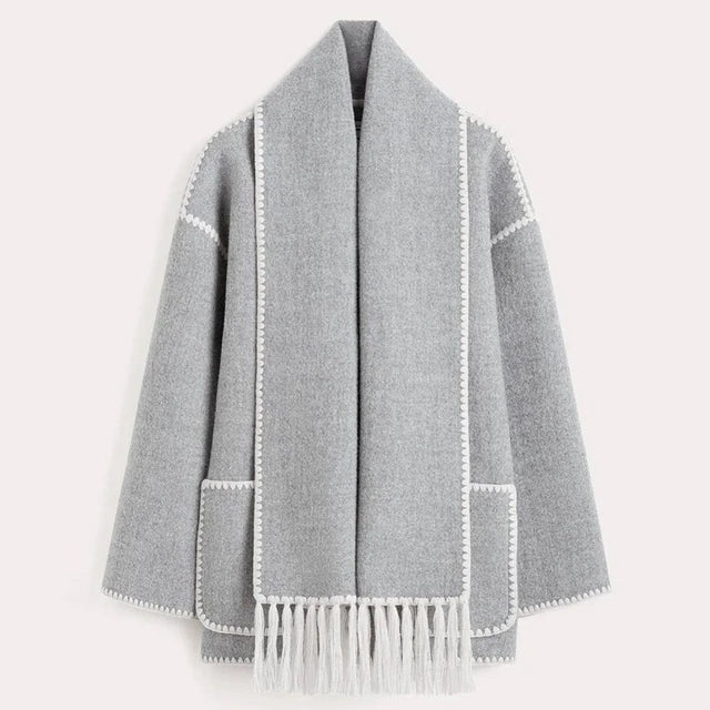 Krohn-e | Statement-Jacke mit Schal