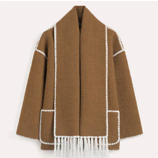 Krohn-e | Blendenjacke - elegante oversized Damenwinteroberbekleidung