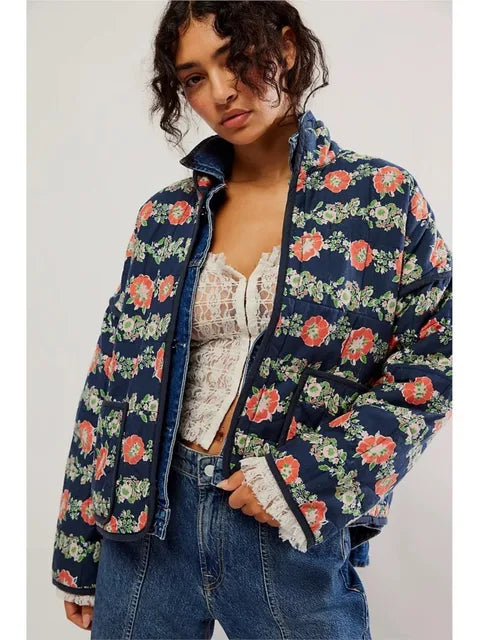 Krohn-e | Weinlese Floral Print Mantel