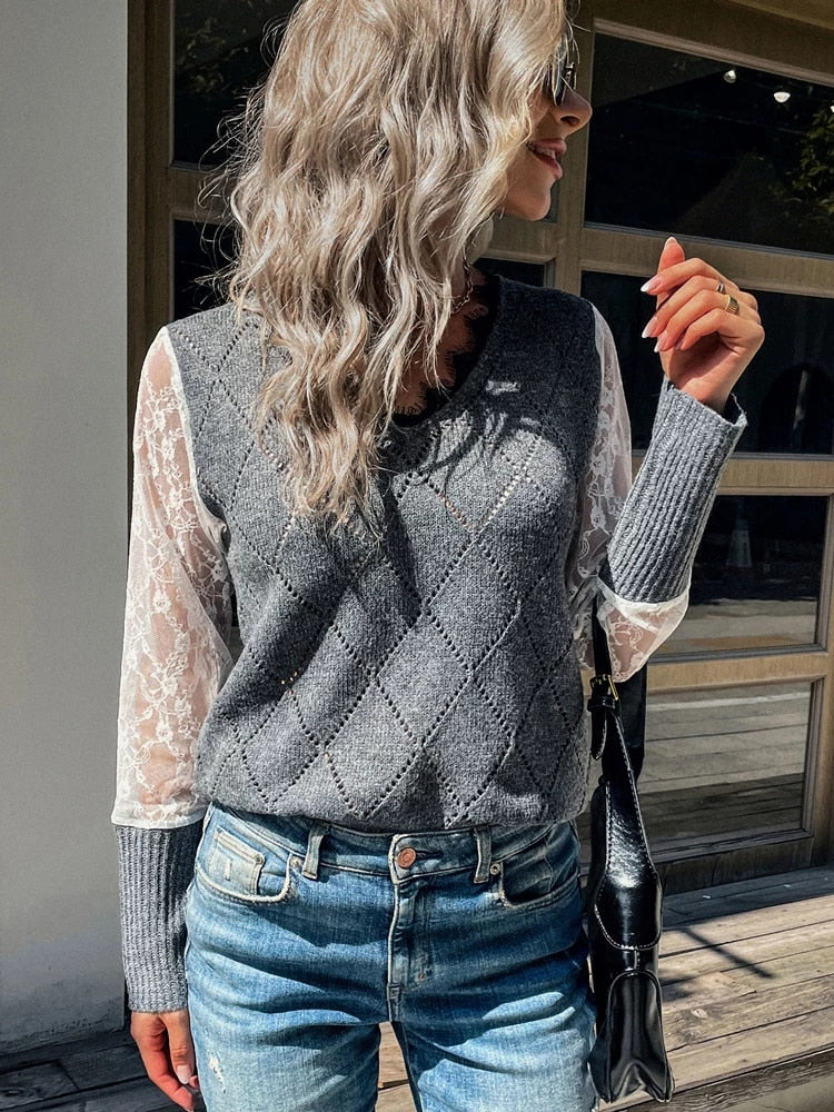 Krohn-e | V-Ausschnitt Top für Damen