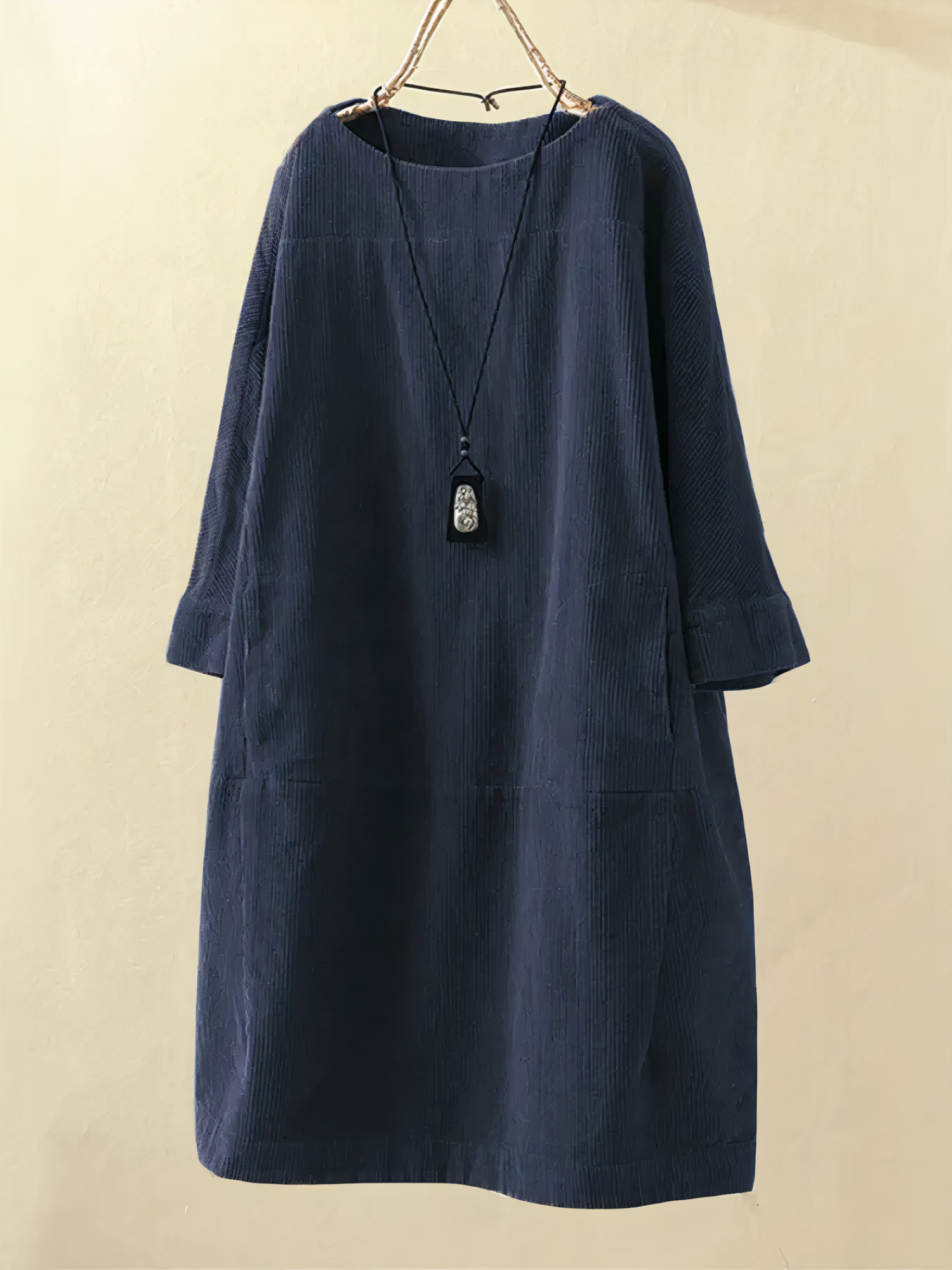 Nancy A-Linie Cordkleid