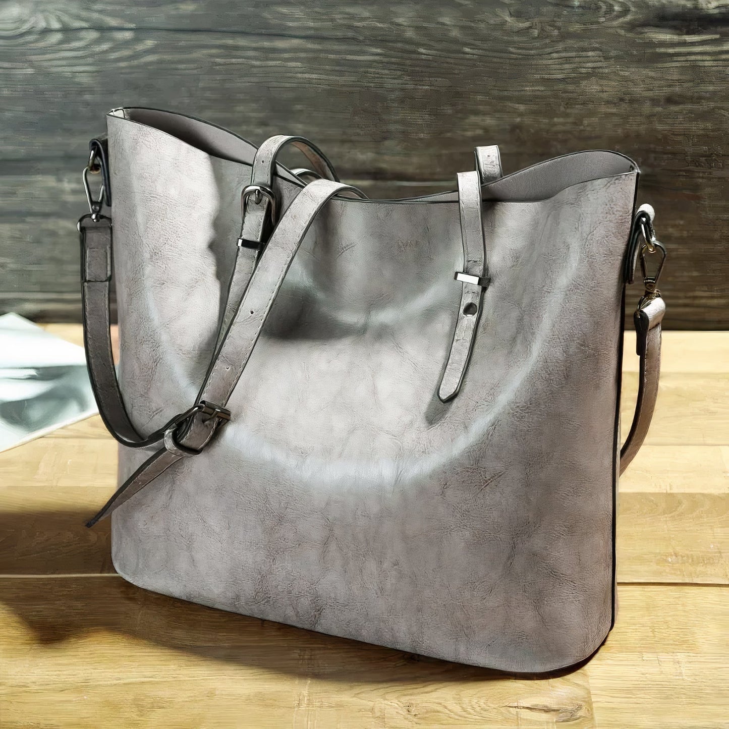 Nelly: Vintage Leder Schultertasche