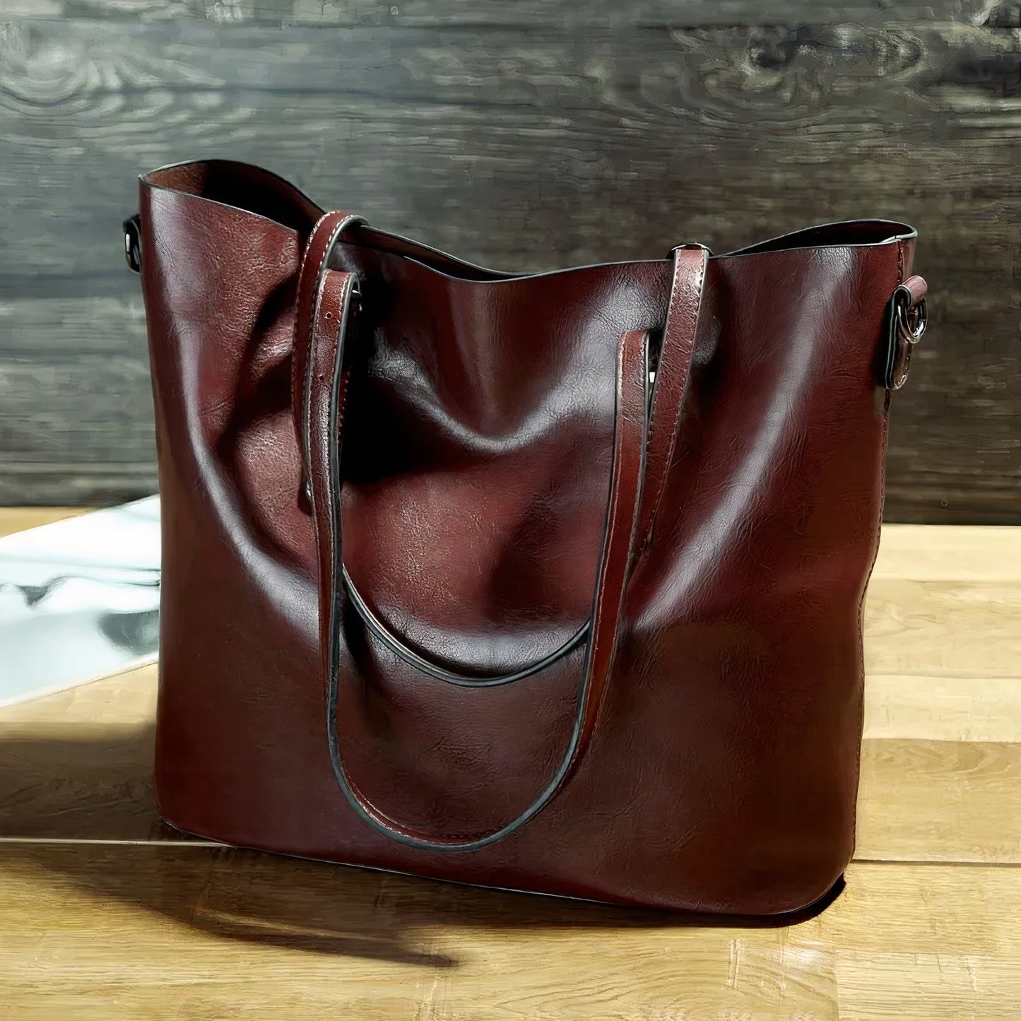 Nelly: Vintage Leder Schultertasche