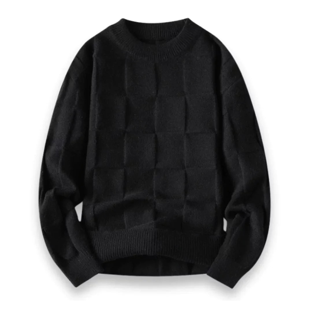 Hochwertiger Herrenpullover aus Baumwolle im klassischen Schnitt