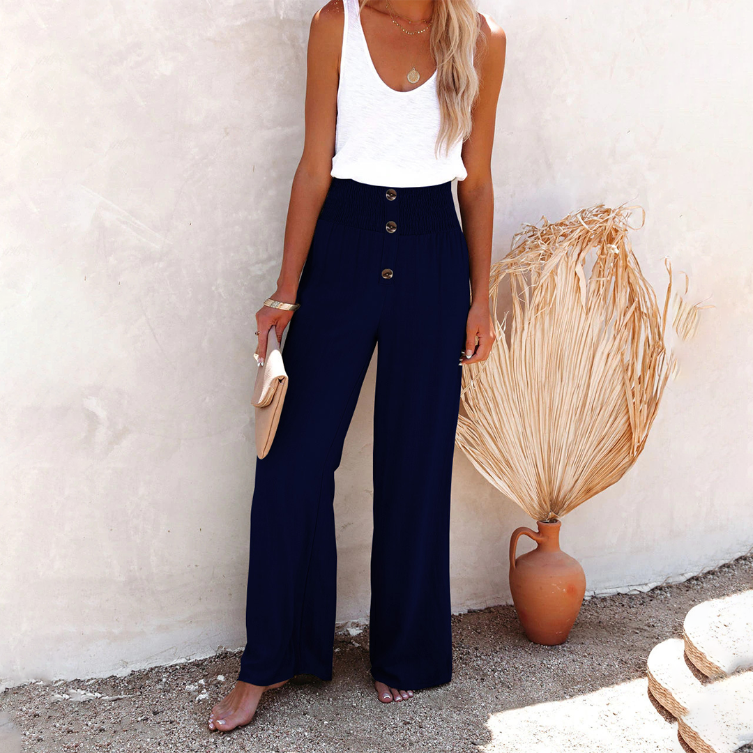 HILLA Trendy High-Waisted Comfortable Loose Trousers