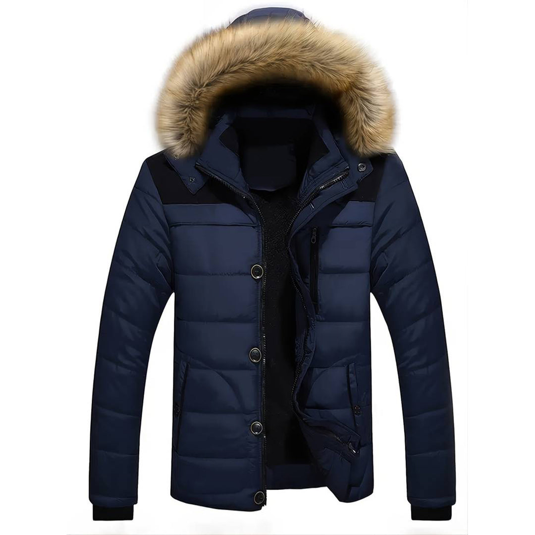 Herrenparka von JIM: stylisch, mit abnehmbarer Kapuze und optimalem Komfort